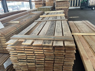 Ca. 168x Douglas veer en groef, 18x145mm, lengte 400cm